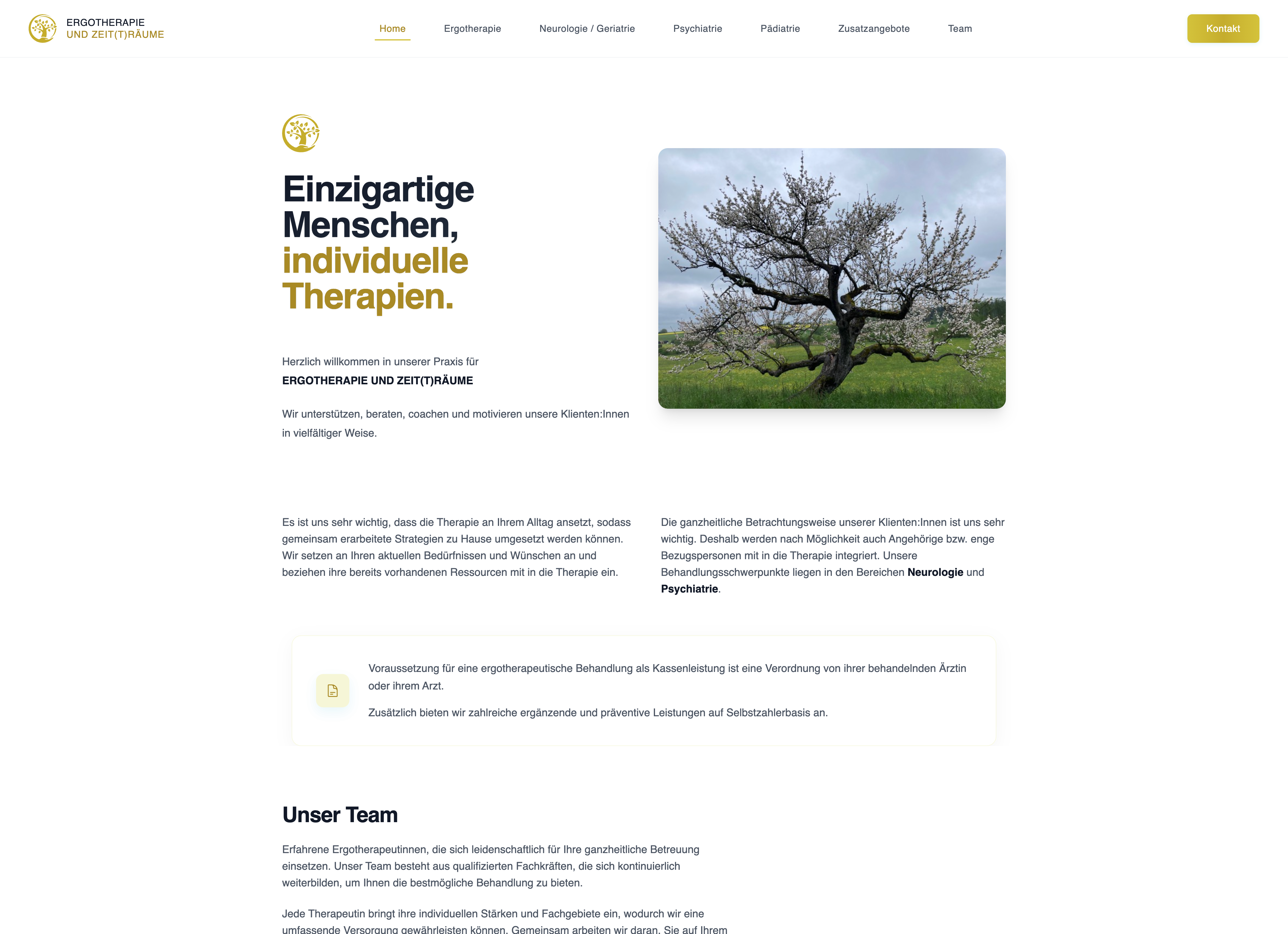 ERGOTHERAPIE UND ZEIT(T)RÄUME Homepage